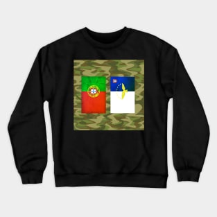 Portuguese Azorean flags Crewneck Sweatshirt